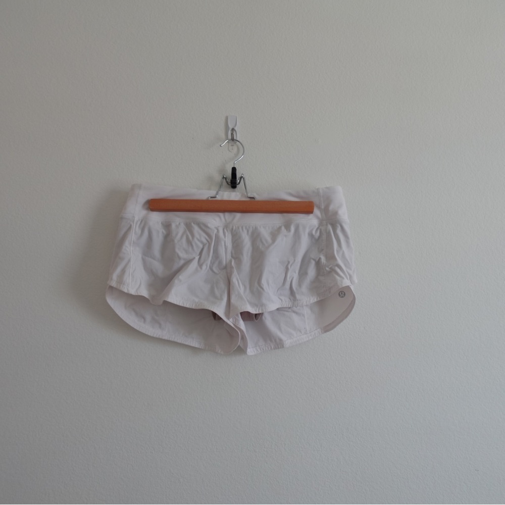 White LULULEMON 2.5" Low Rise Speed Ups